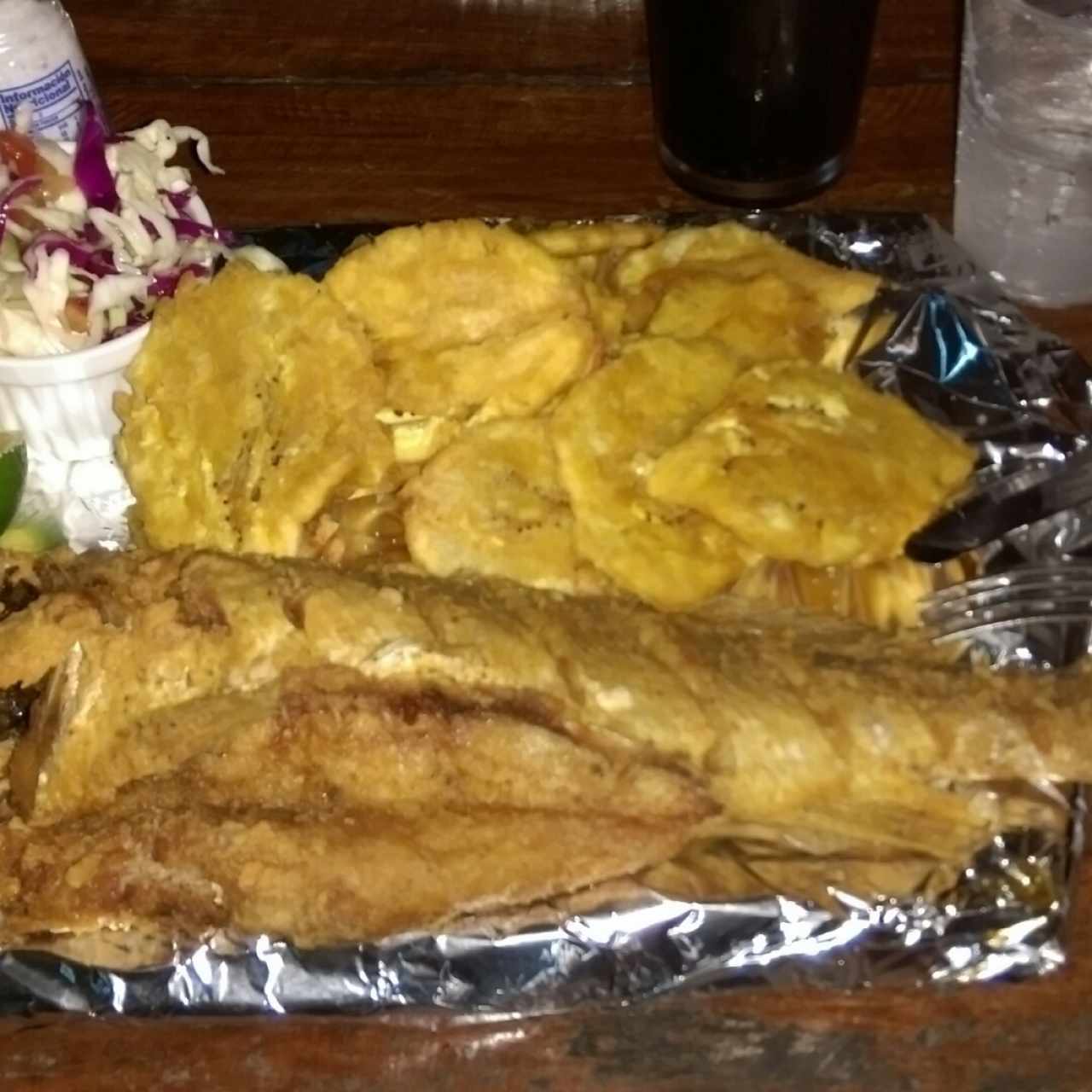 Corvina con patacones