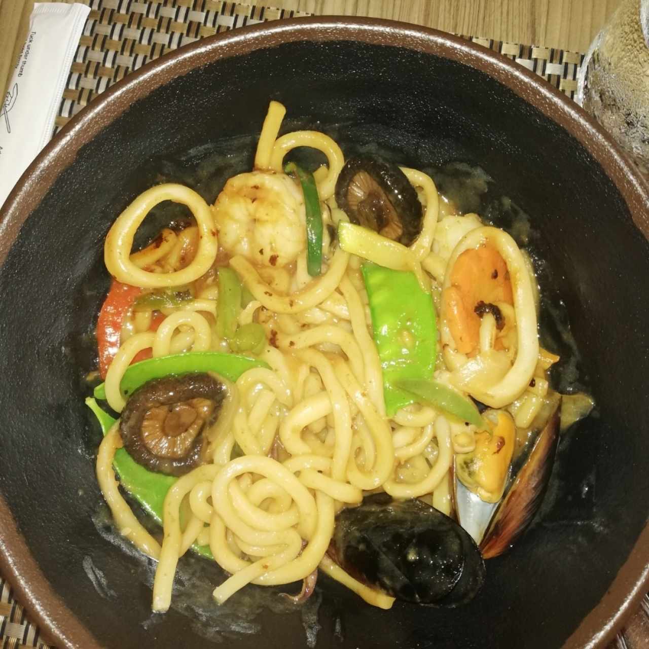pasta de marisco