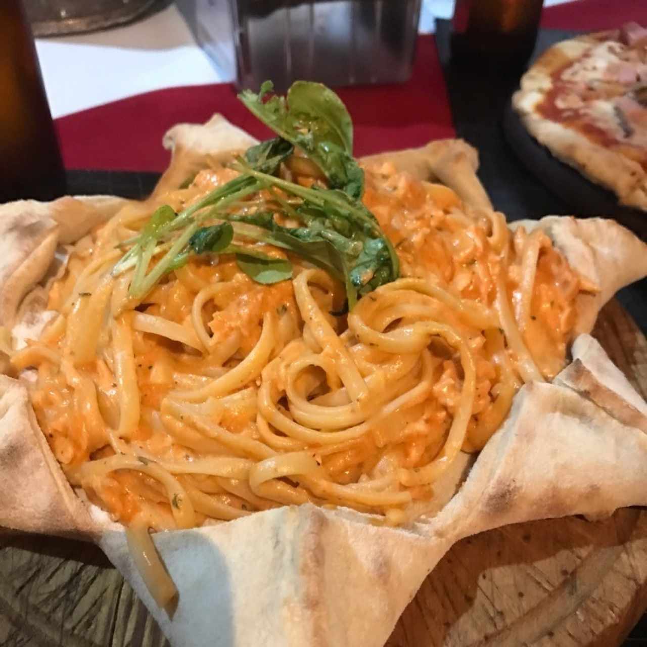 Fettuccine salmon 