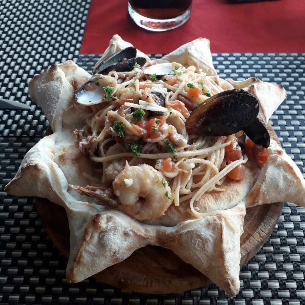 Pasta con Mariscos 