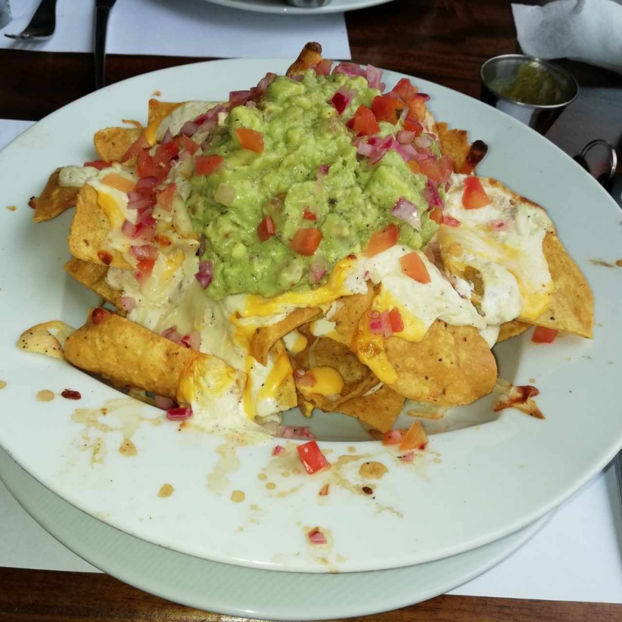 Nachos, medianos. 