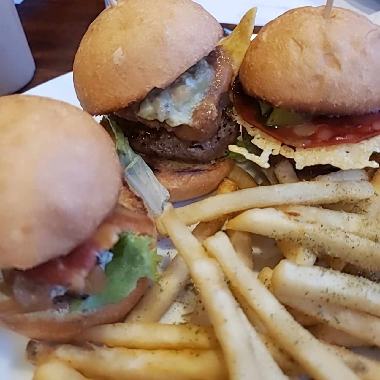menu para indecisos, trío de minis