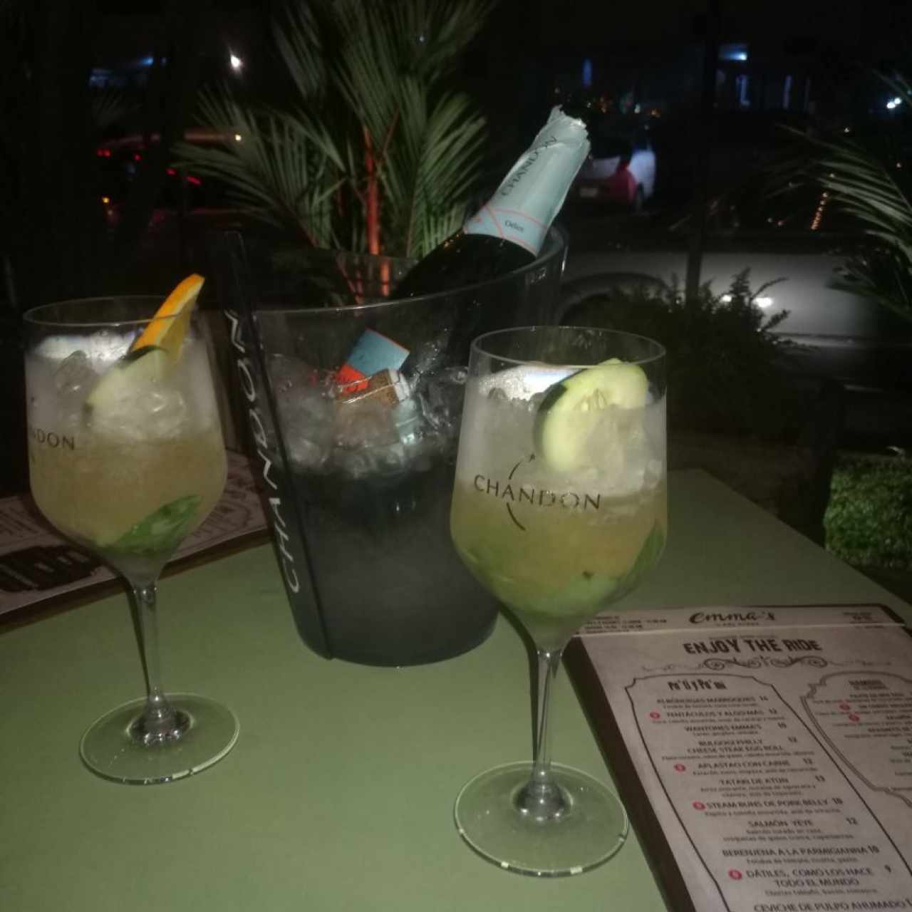 chandon con albahaca y pepino 