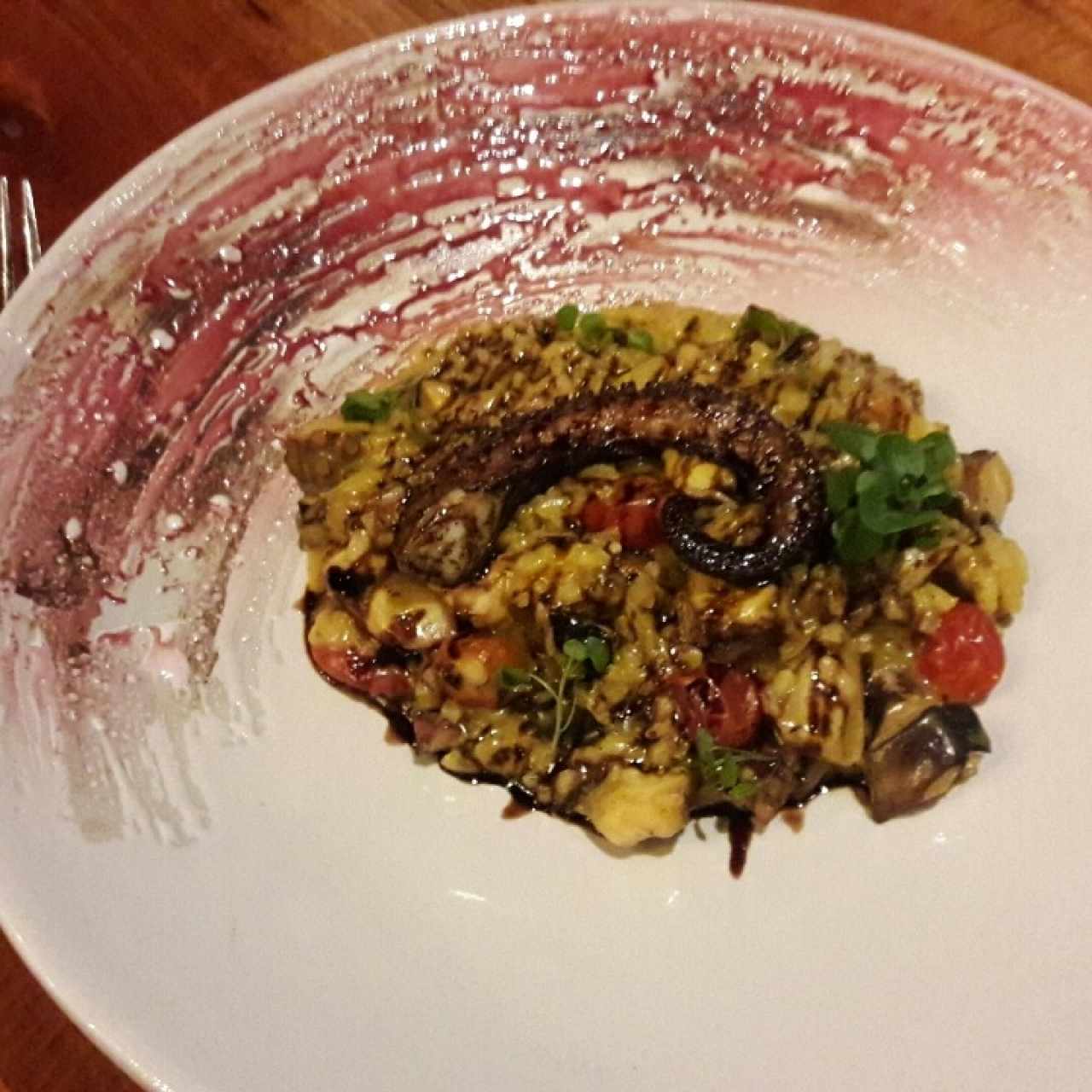 Risotto de pulpo