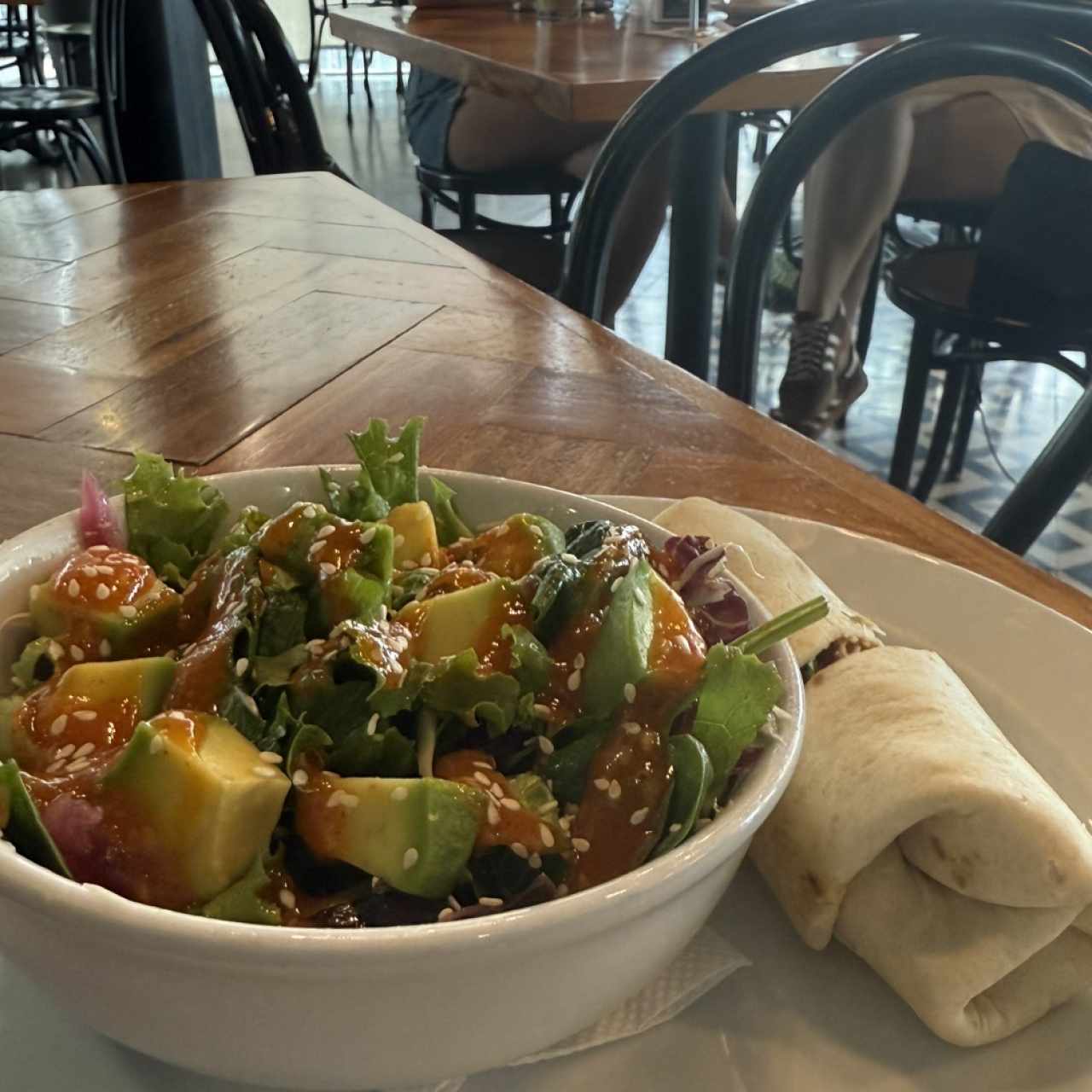 1/2 Ensalada de Palmito y 1/2 Ceasar Wrap