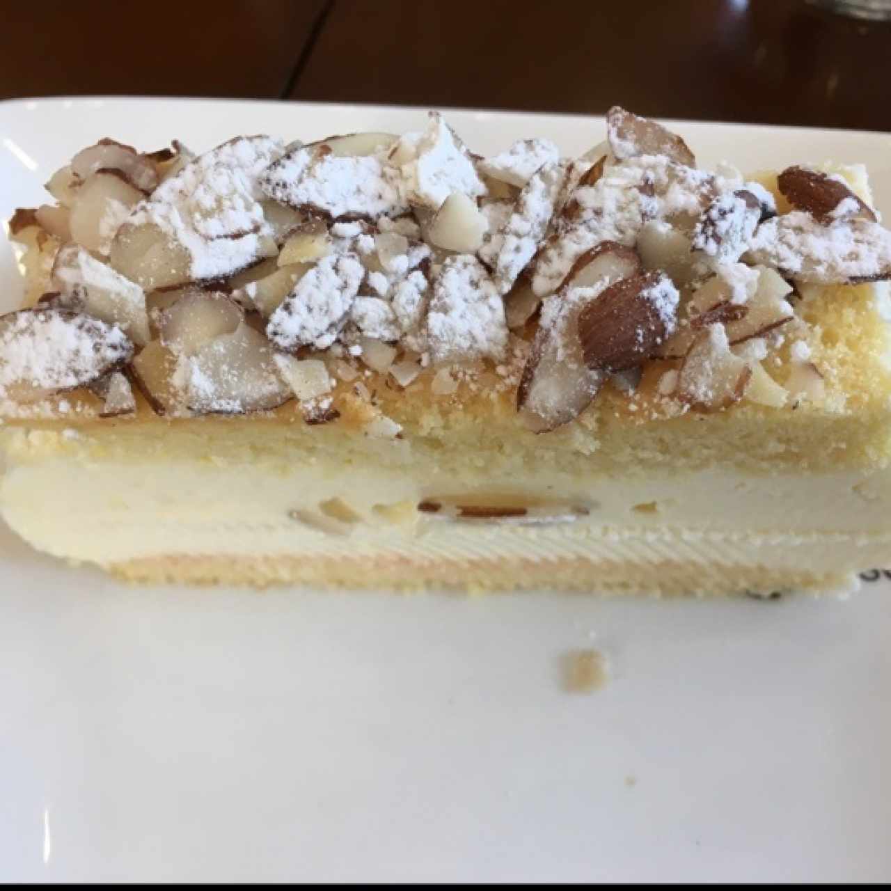 Cheesecake de almendras