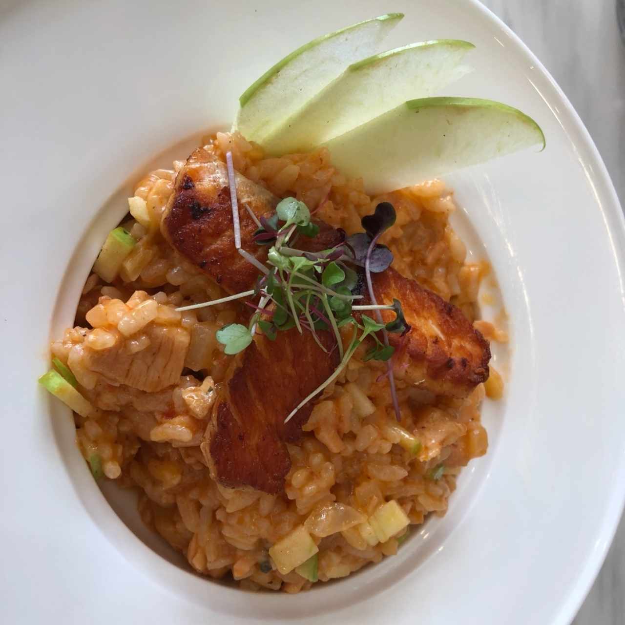 risotto de salmón 