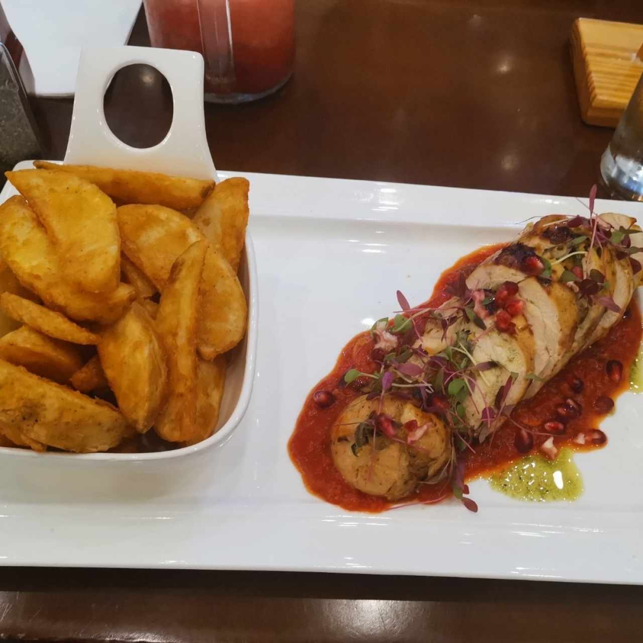 pollo con papas horneadas