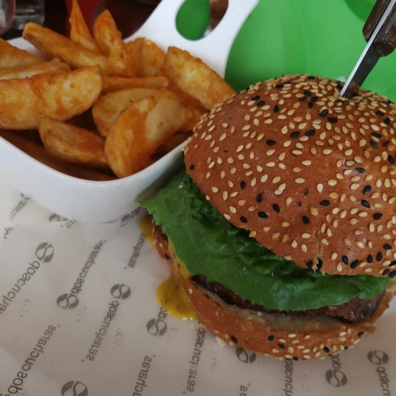 hamburguesa de entraña