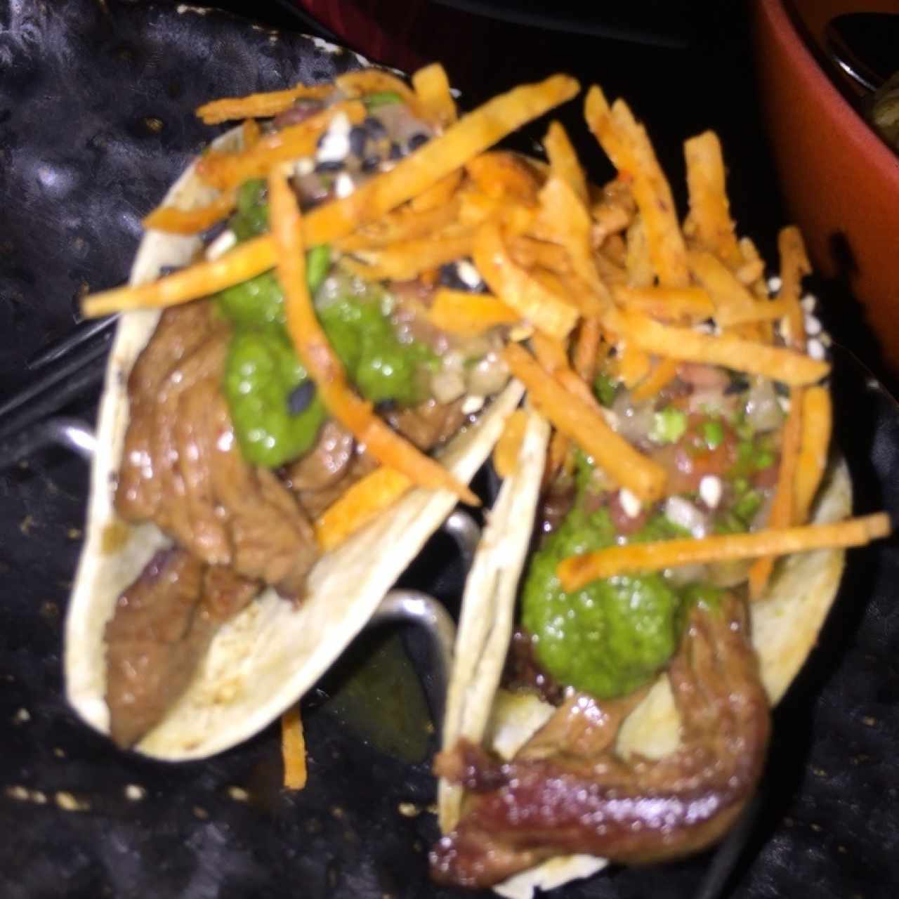 tacos suave de entraña