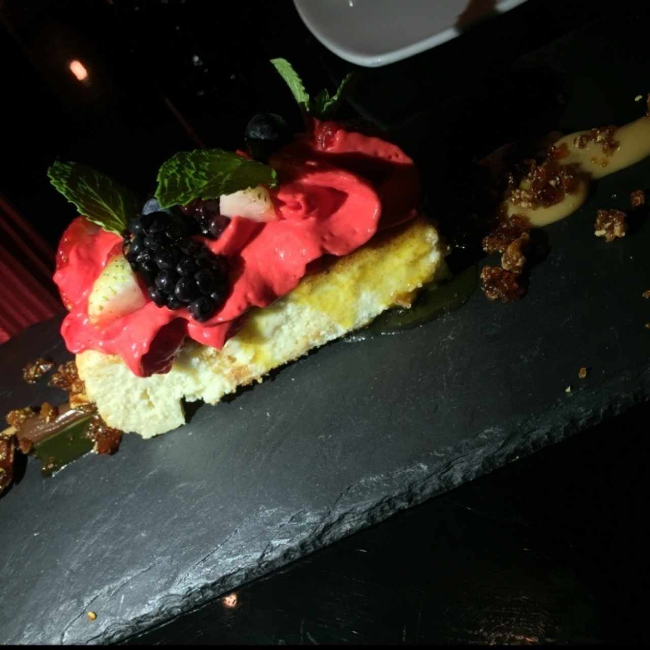 Cheese Cake con moos de frambueza 