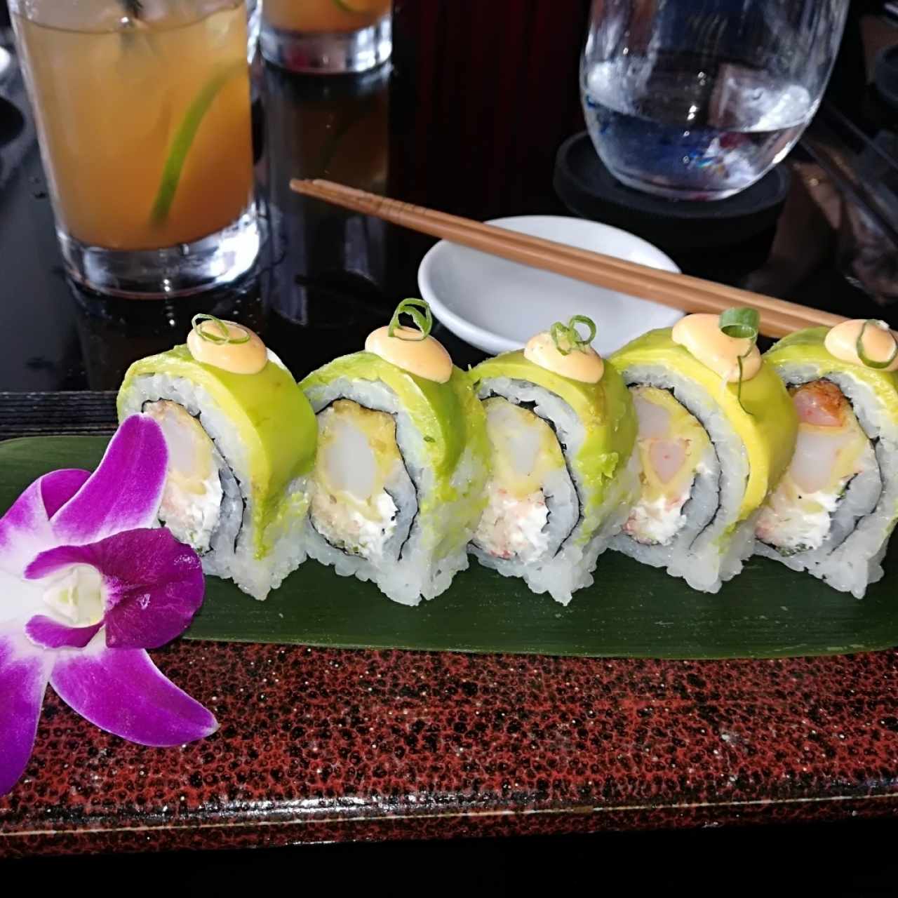 mini rollo de langostinos