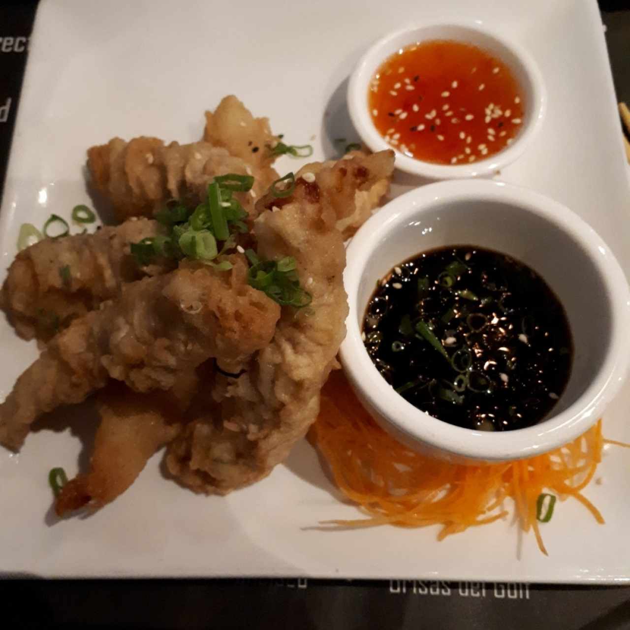 tempura de langostinos