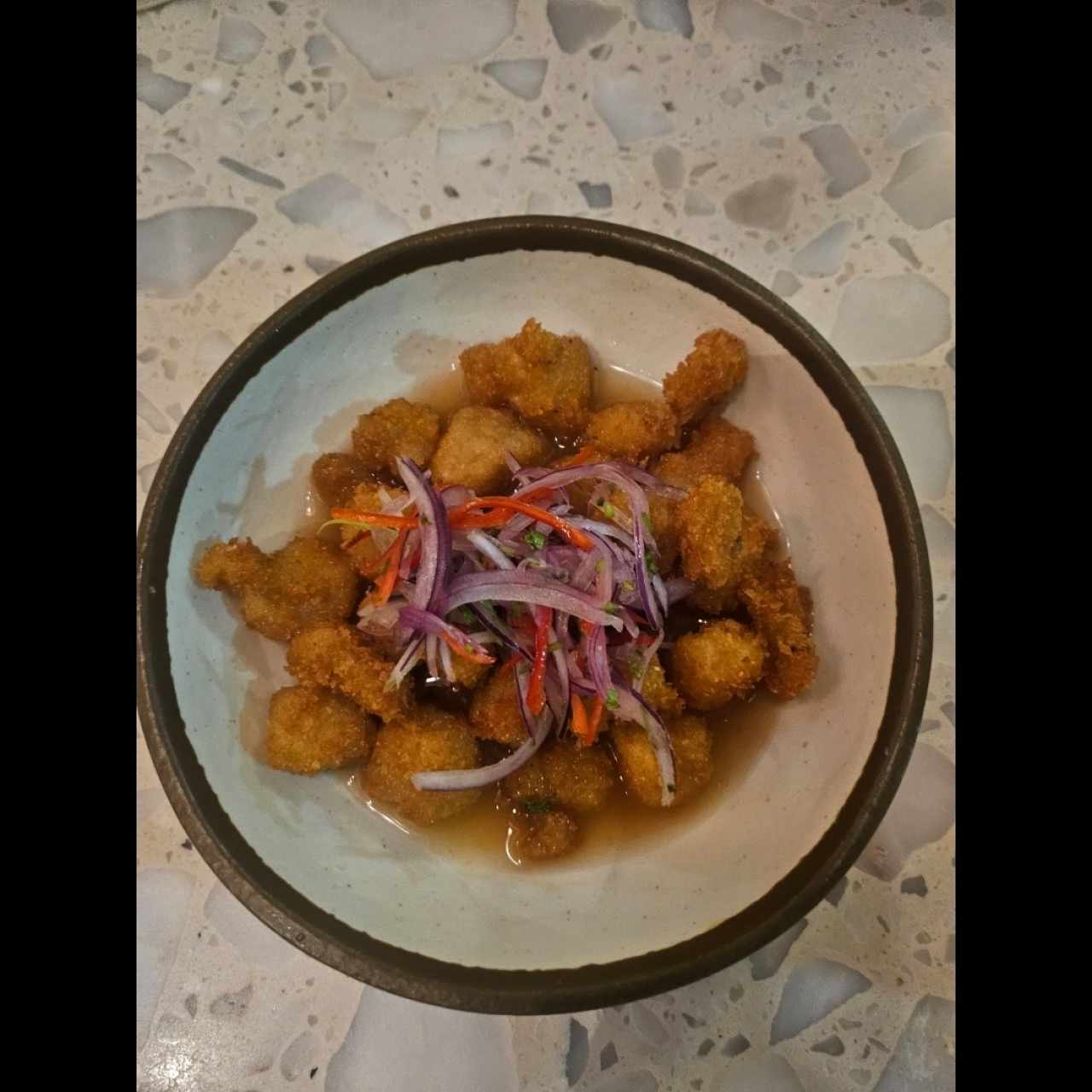 Ceviche Frito de Pescado Blanco