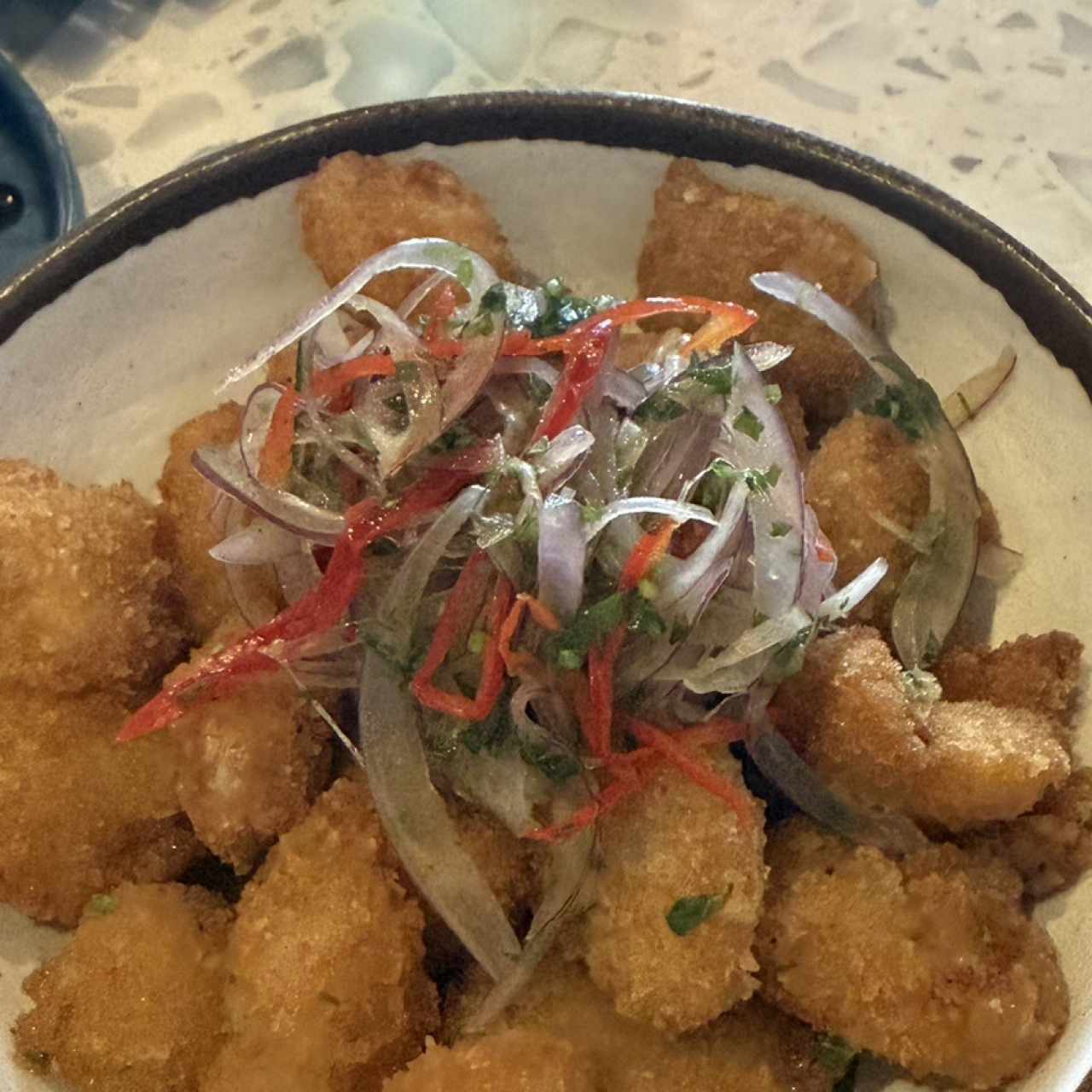 Ceviche Frito de Pescado Blanco