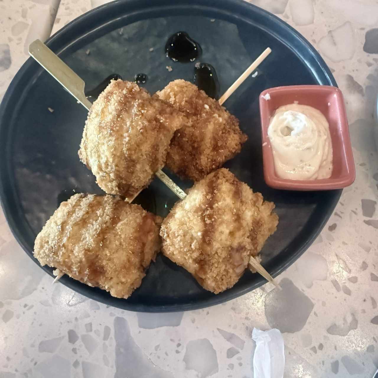 Brochetas de Plátano y Queso