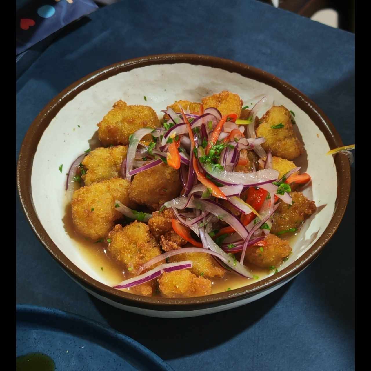 Ceviche Frito de Pescado Blanco