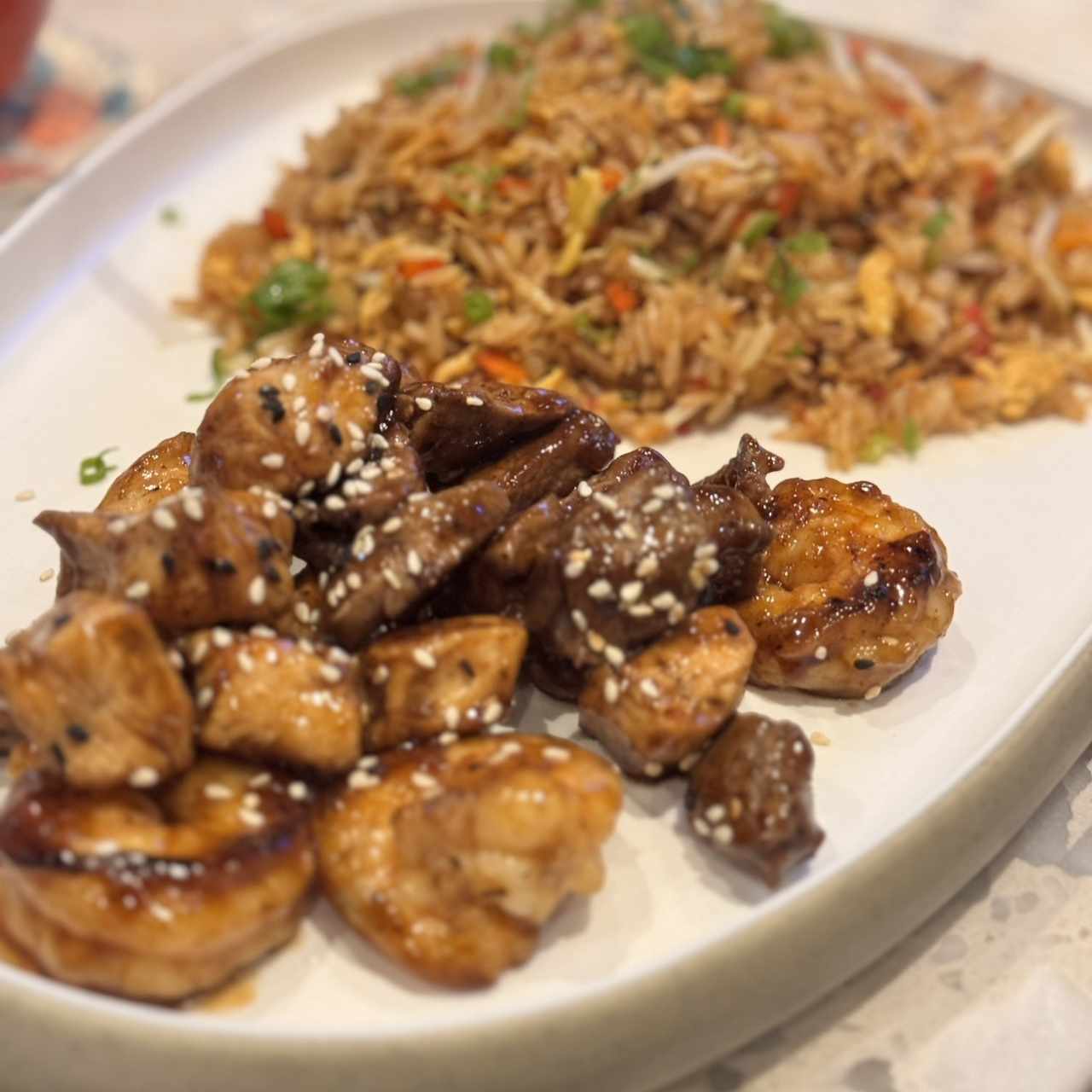 Mixto (pollo, filete y langostinos)