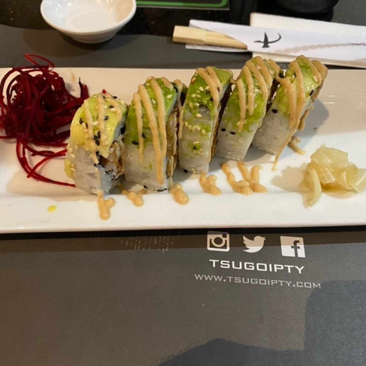 sushi de pollo