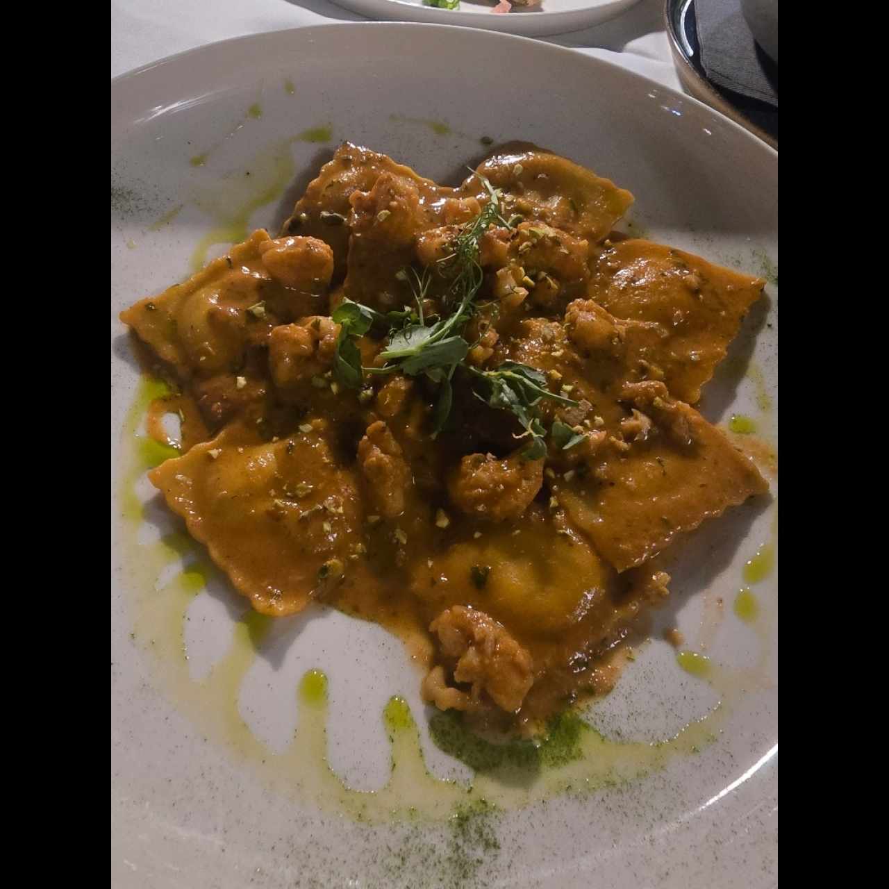 pasta con langostinos
