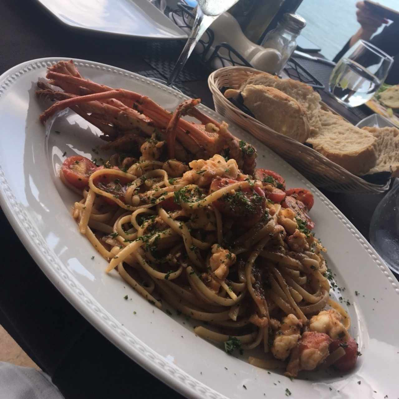 linguini con langosta
