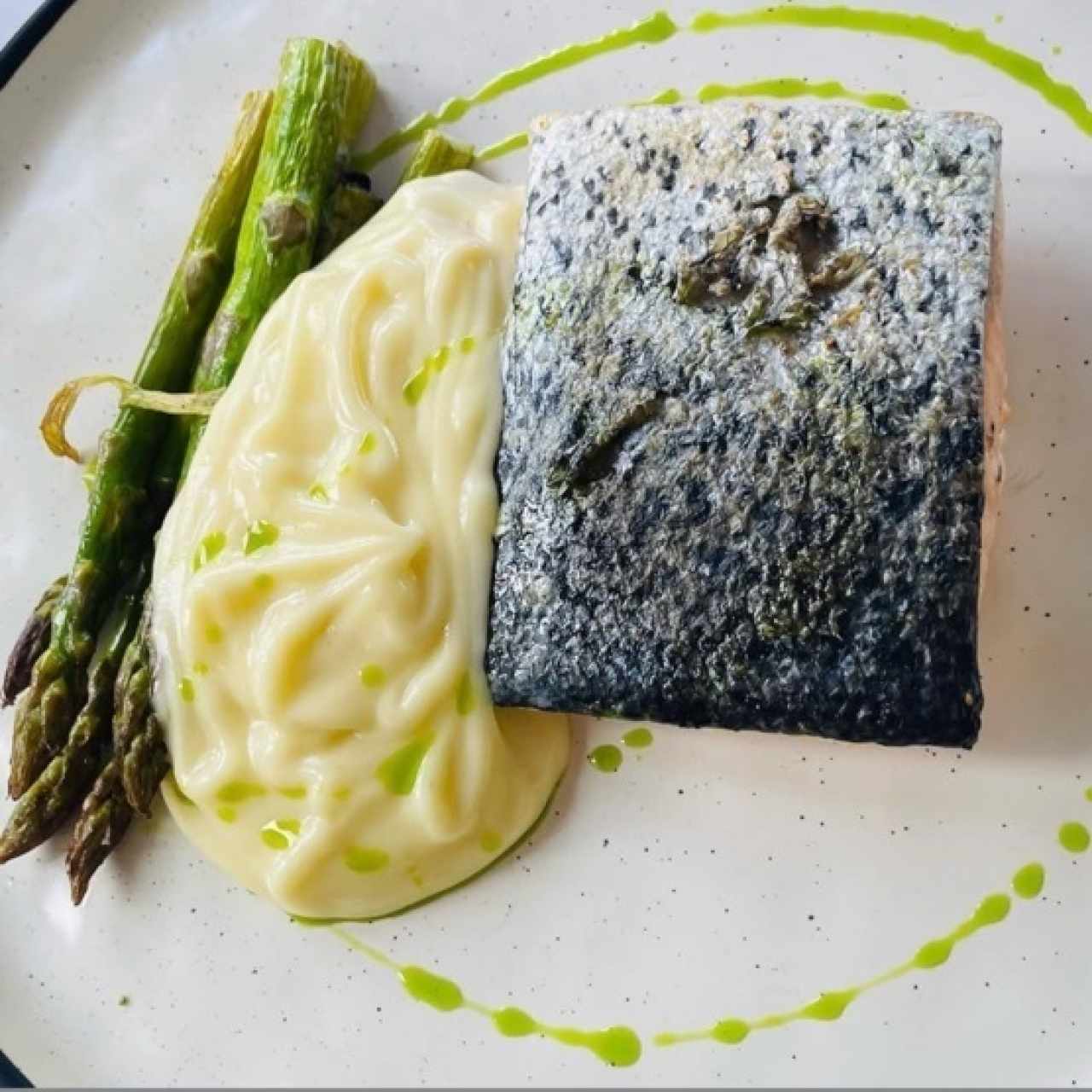 Salmone con Crema al Limone
