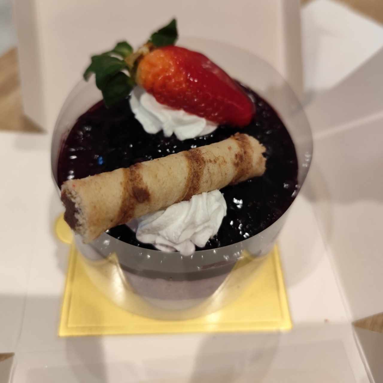 Postres - Mousse de blueberry