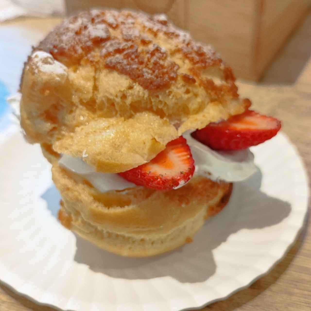 Creampuff Relleno de fresa