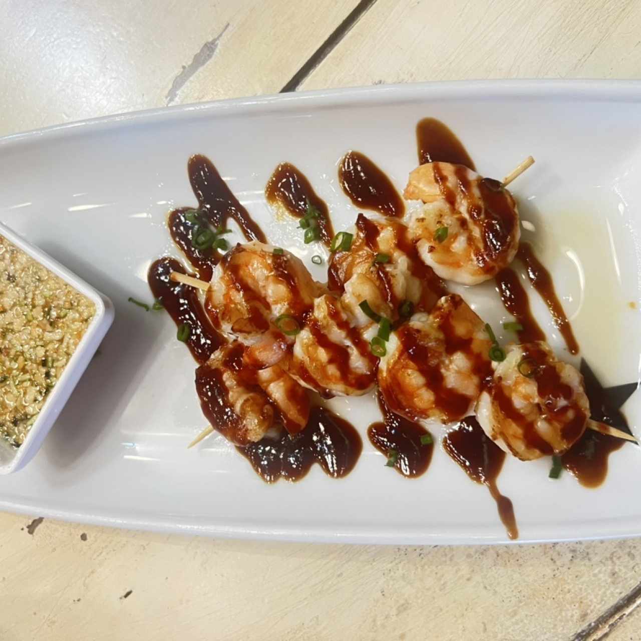 Satay de Camarón