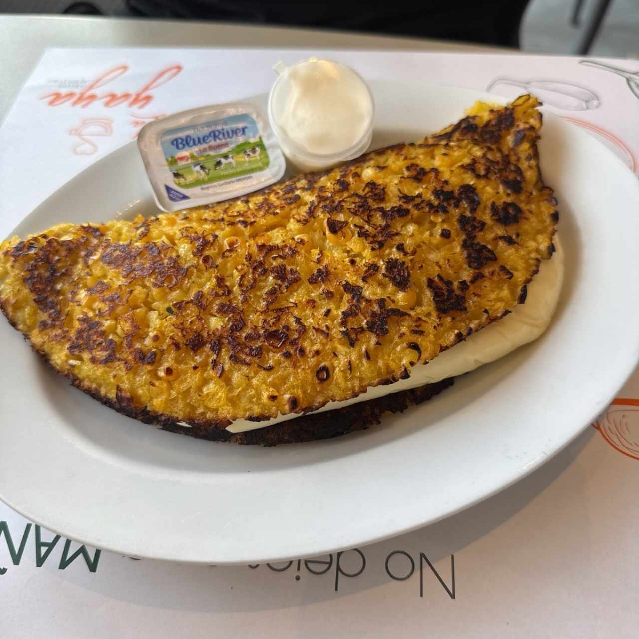 Cachapa con queso telita