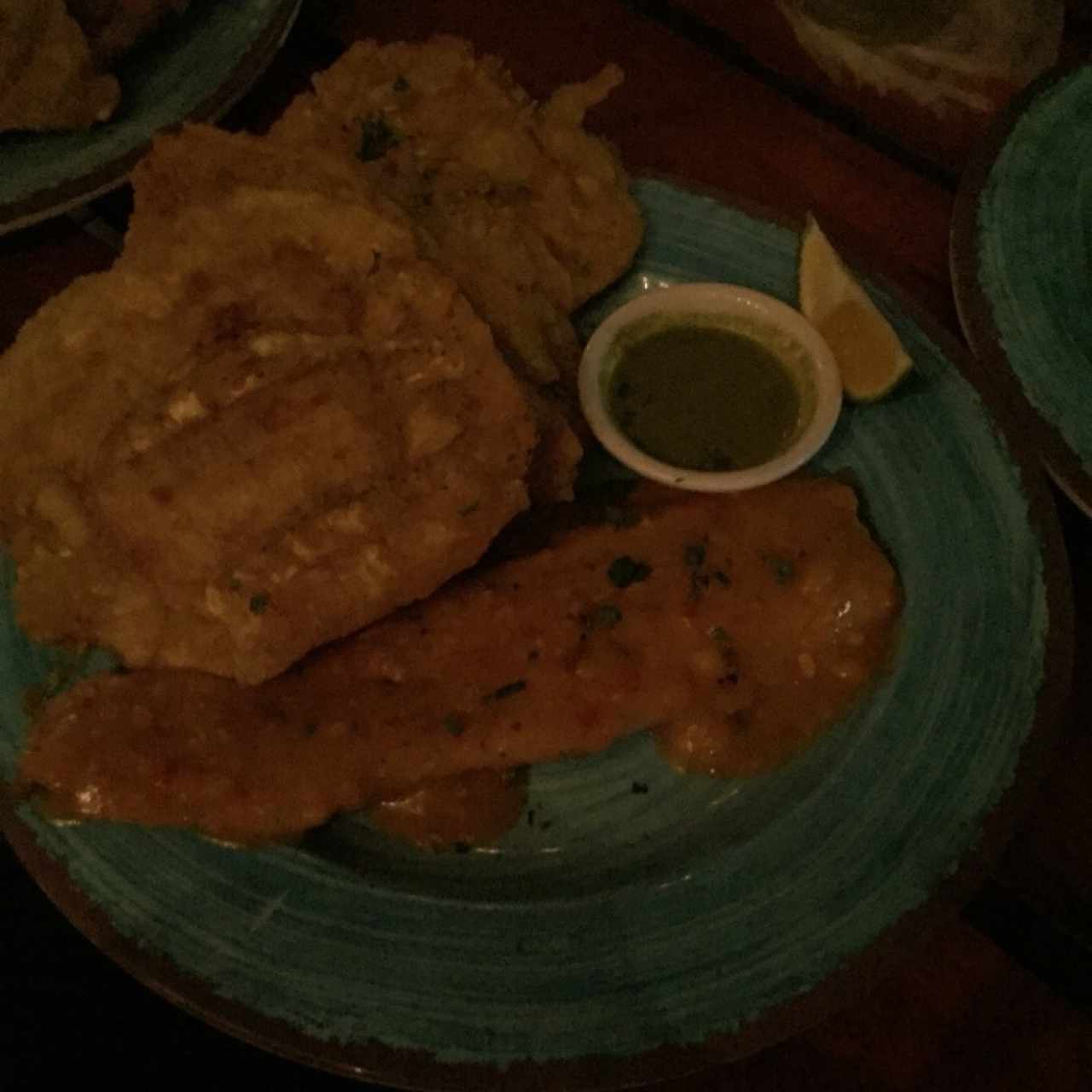 filete de pescado al ajillo 