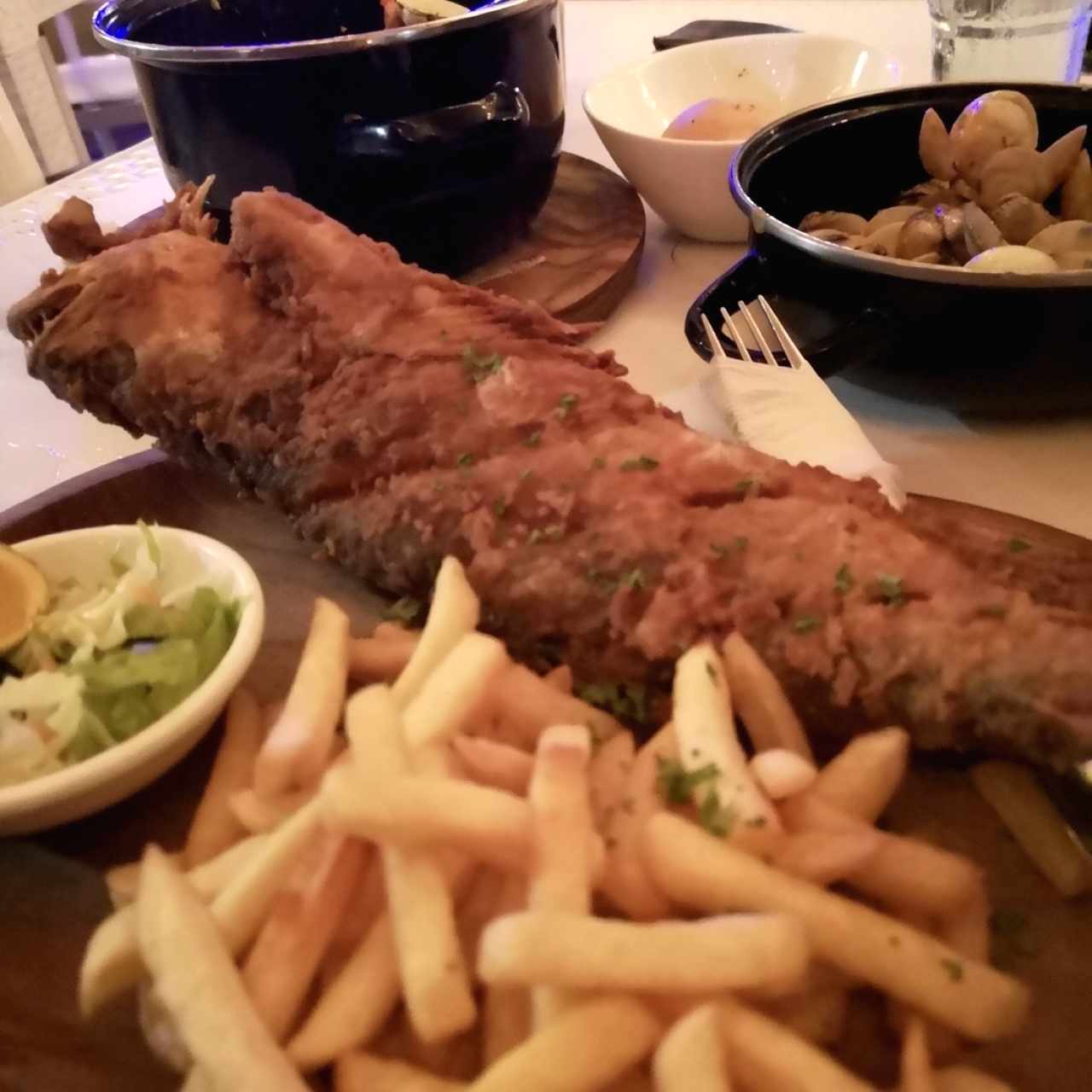 corvina entera frita