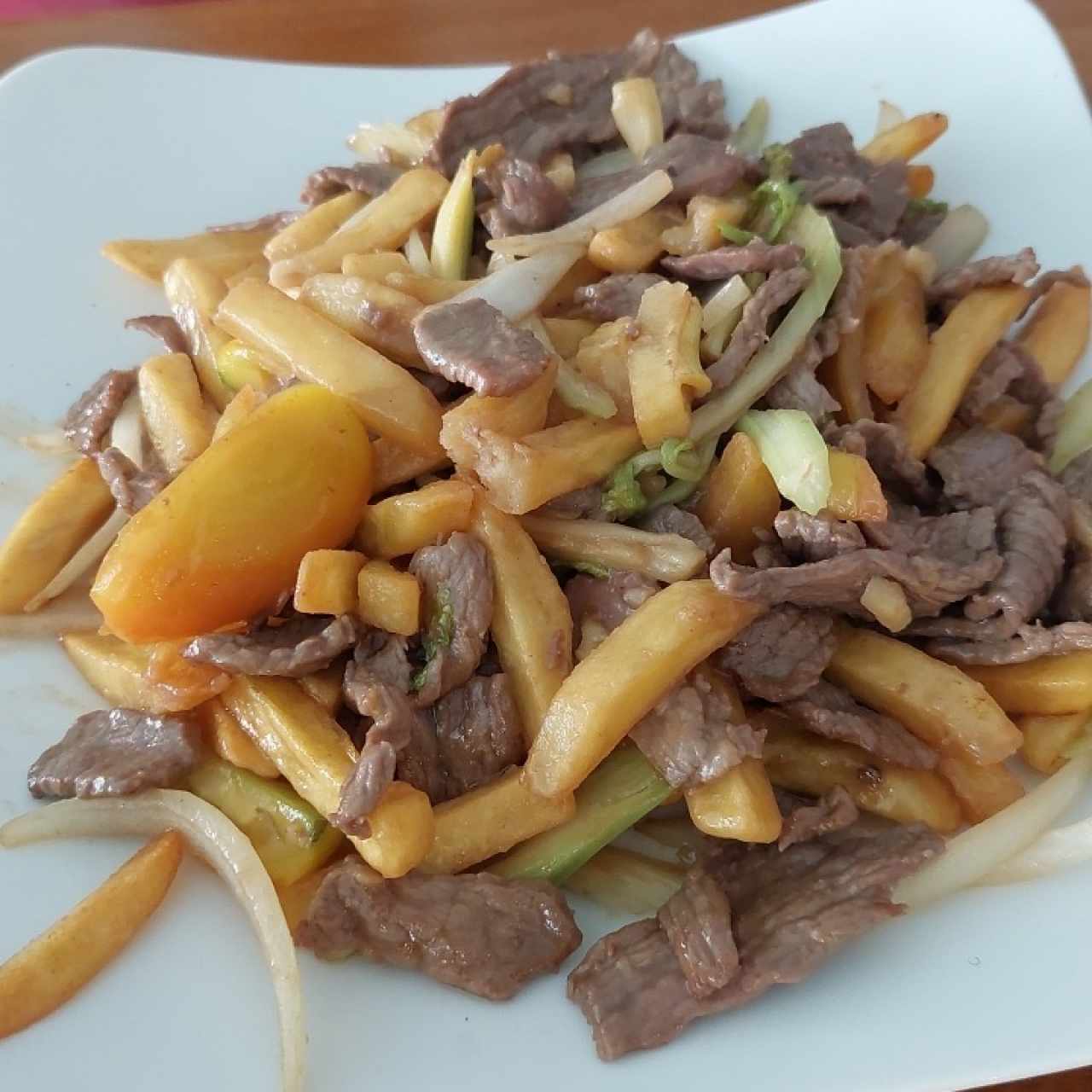 carne con papa