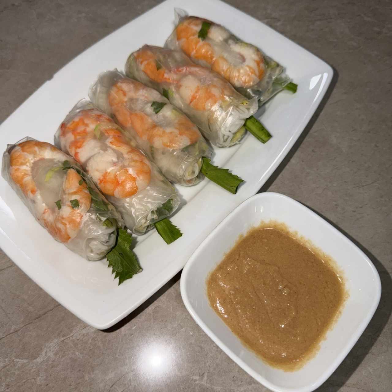 Rollos Frescos - Con Camarones