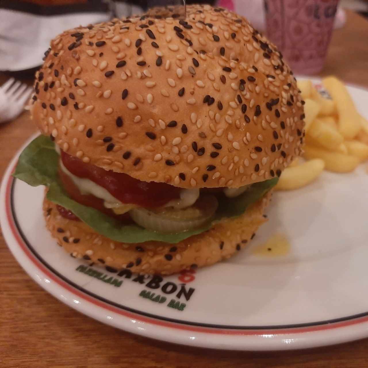 Hamburguesa leños & carbon