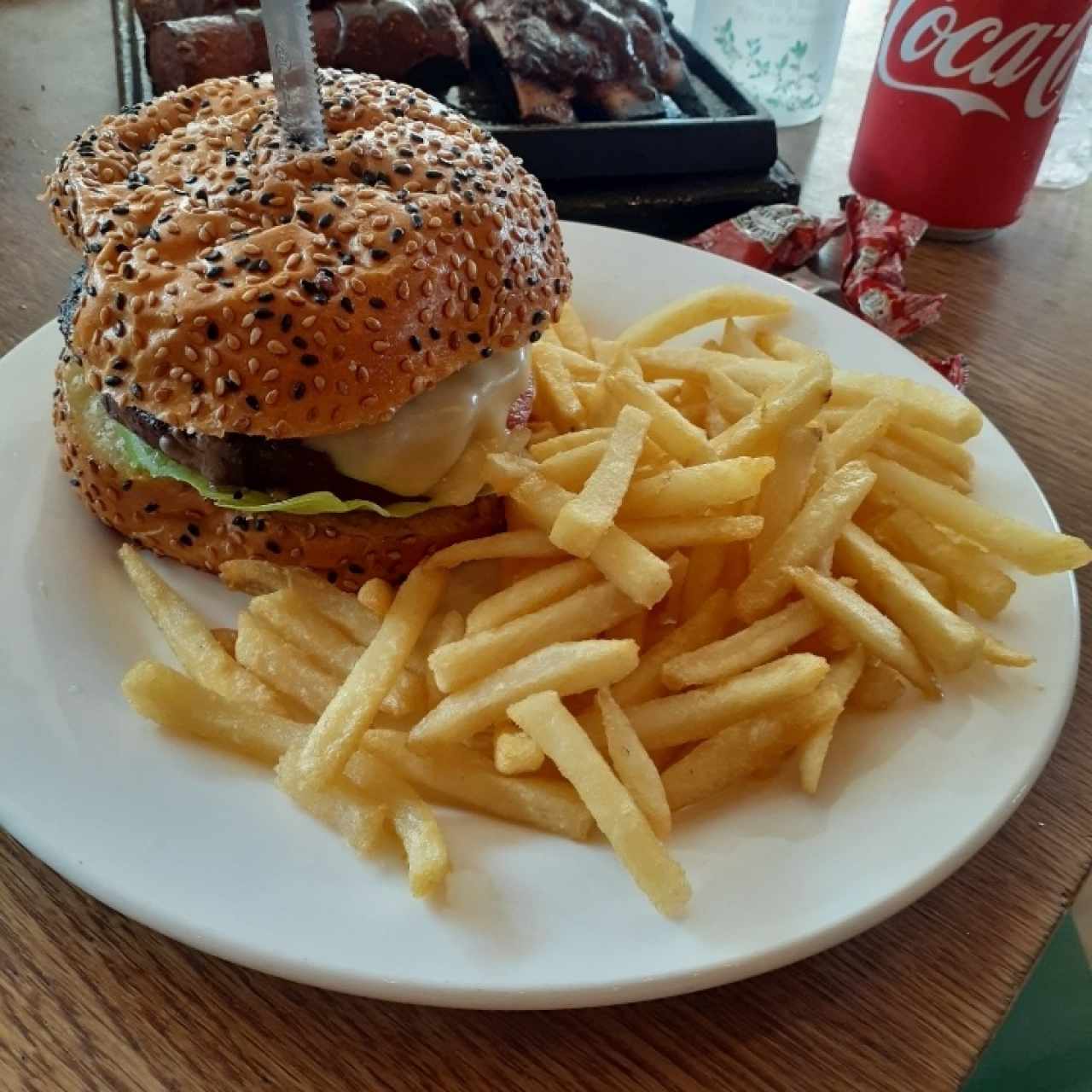 hamburguesa Leños & Carbon
