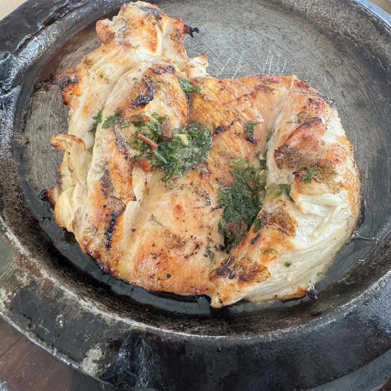 FILETE DE POLLO A LA BRASA