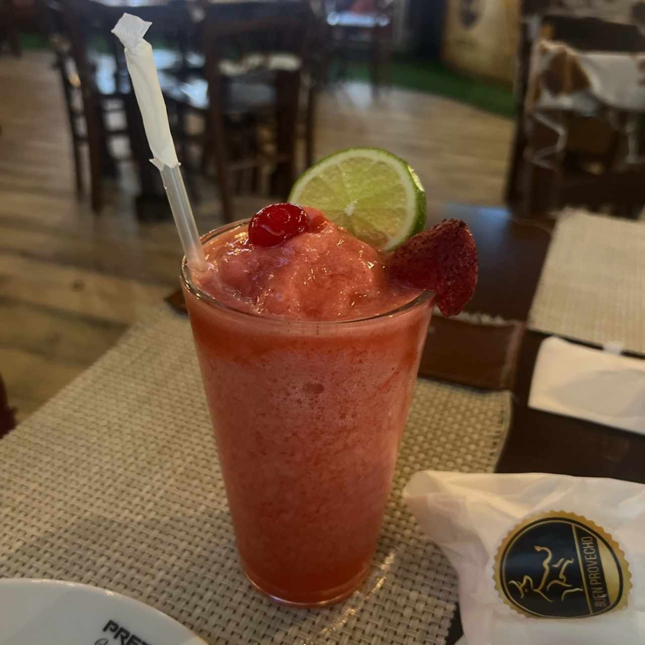 Limonada con fresa 