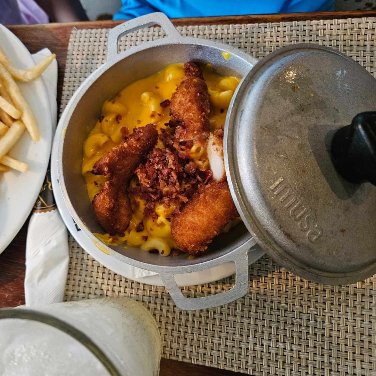 MAC Y CHEESE DE POLLO *OPCIÓN CON CARNE