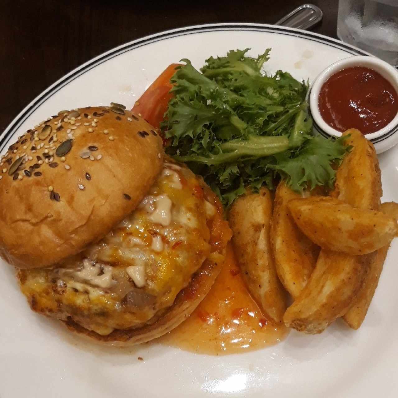 hamburguesa de pollo