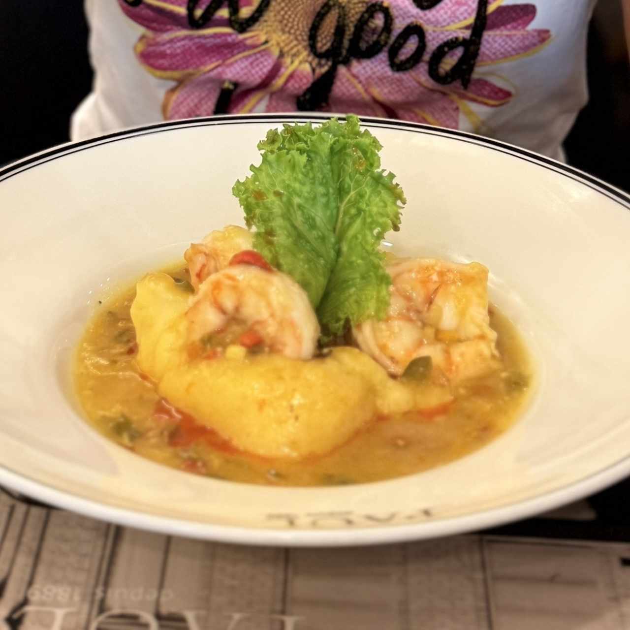 Crevettes Sautées á l'ail