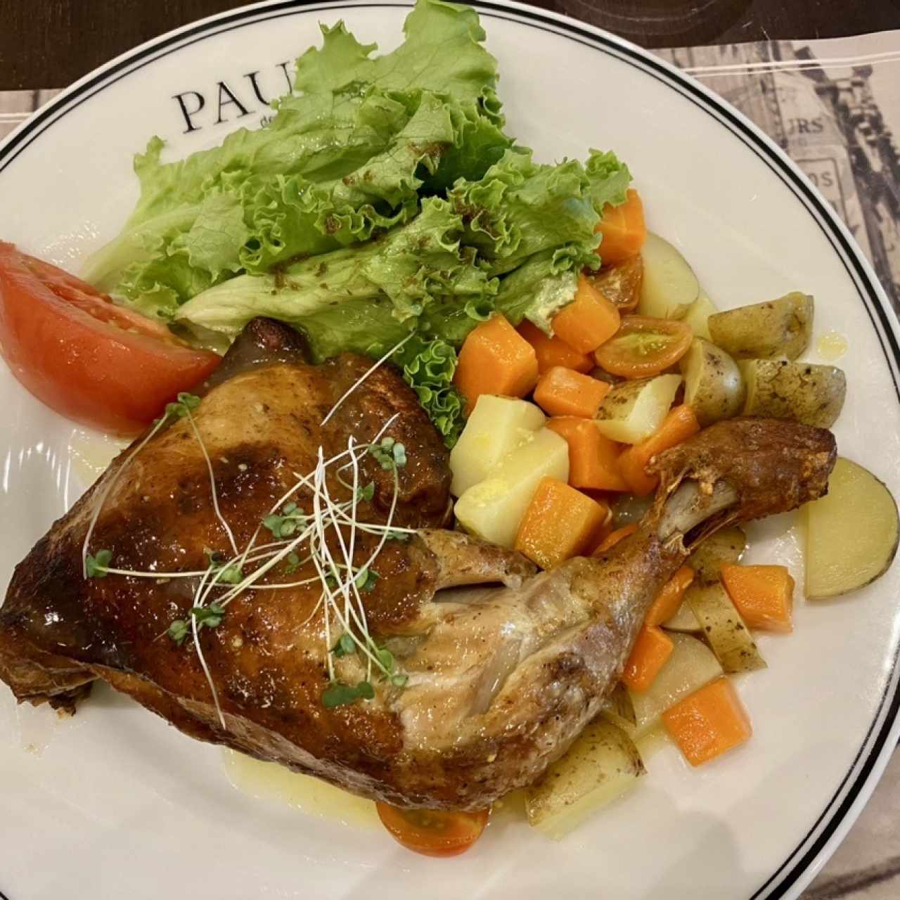cuisses de poulet rôtie