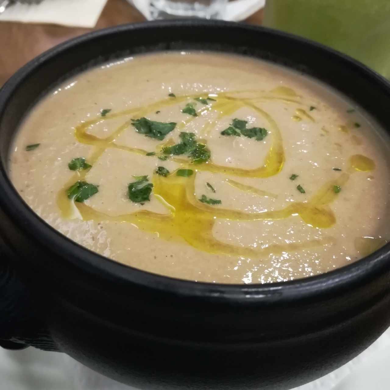 Crema de champiñones