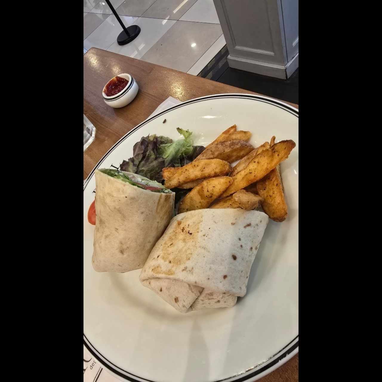 Wrap au Saumon Fumé