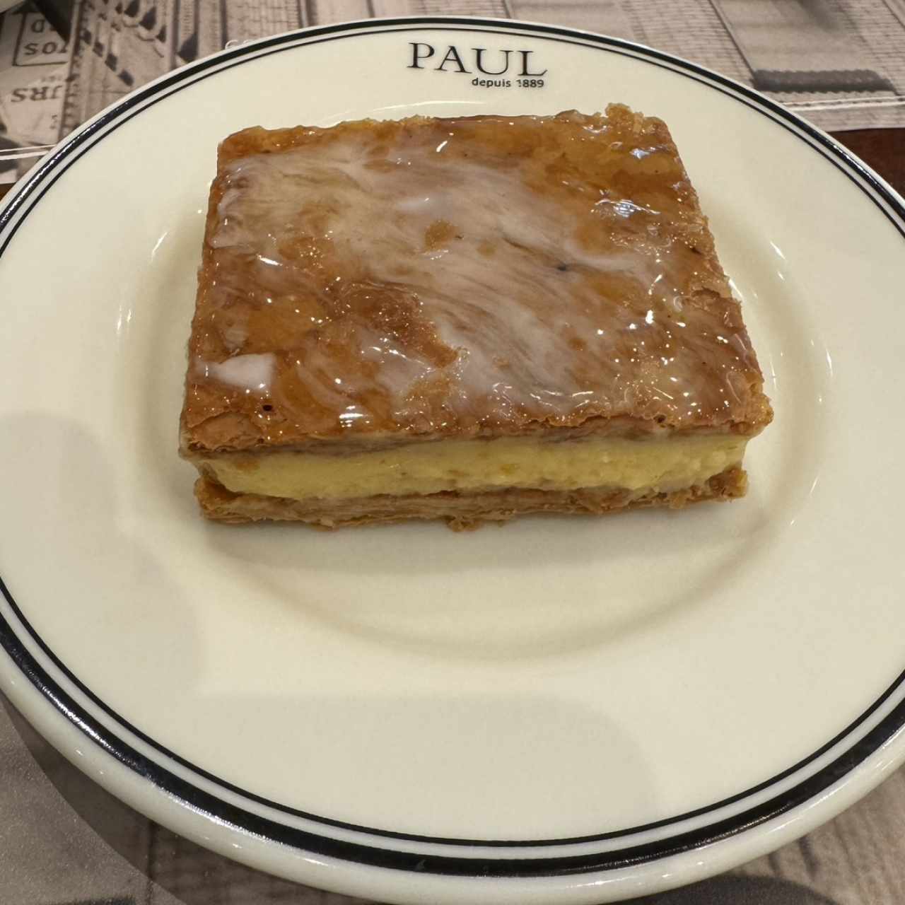 Milhojas con Crema Pastelera