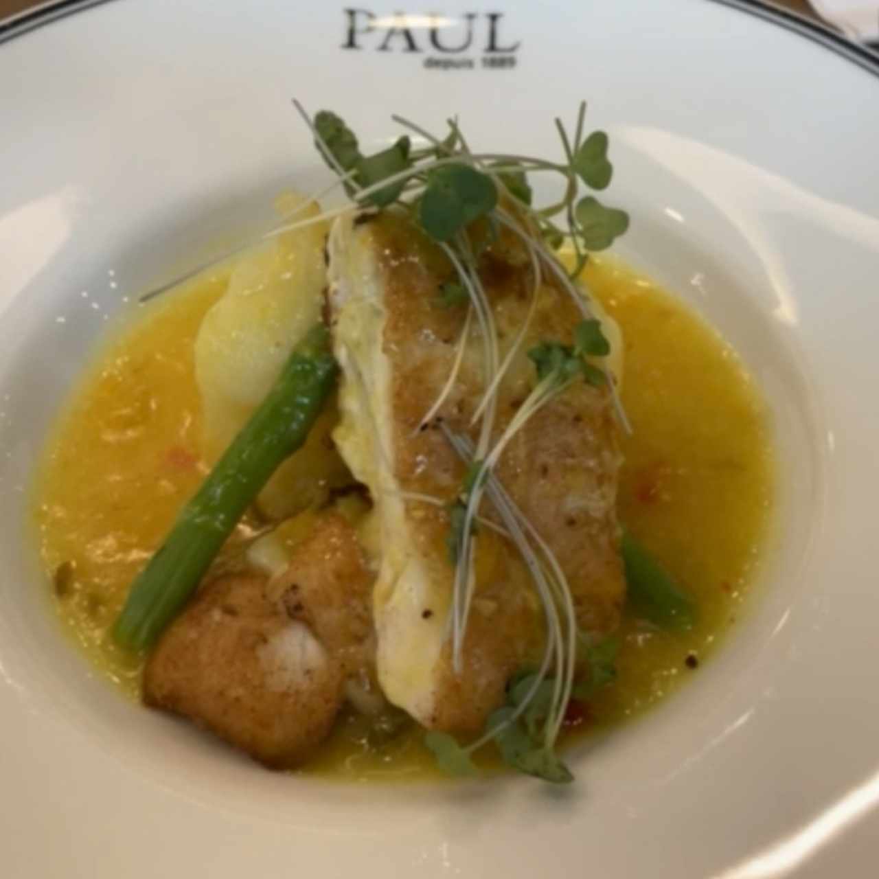 corvina con puré de papas 