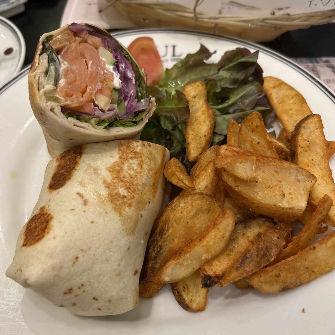 Wrap au Saumon Fumé