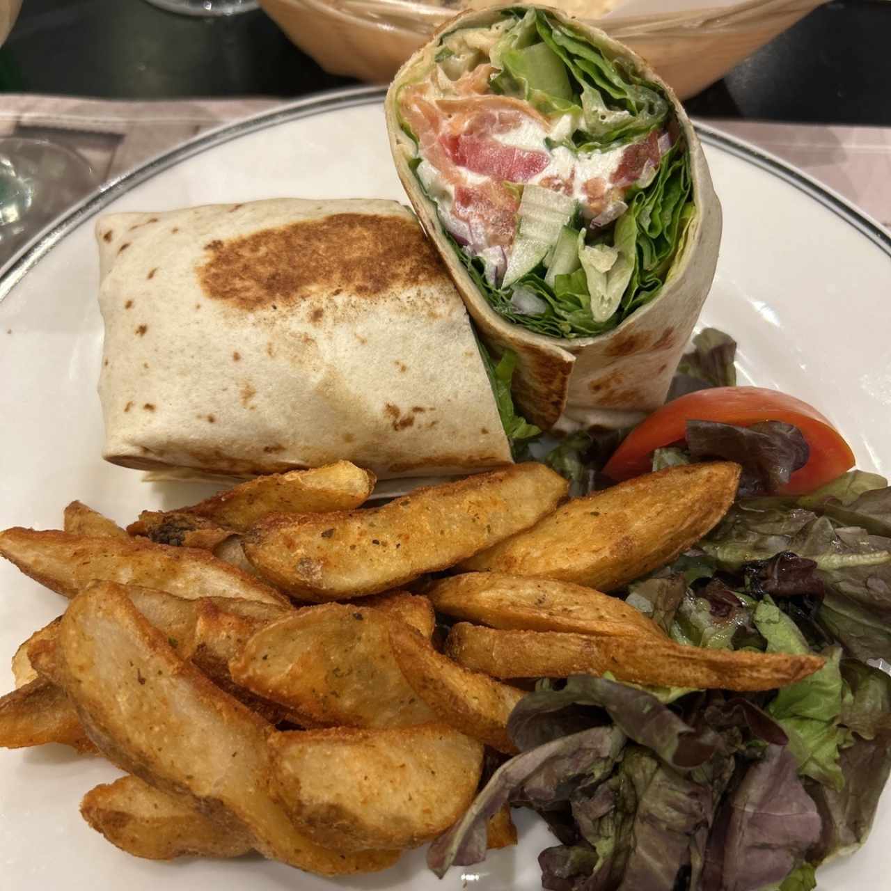 Wrap au Saumon Fumé