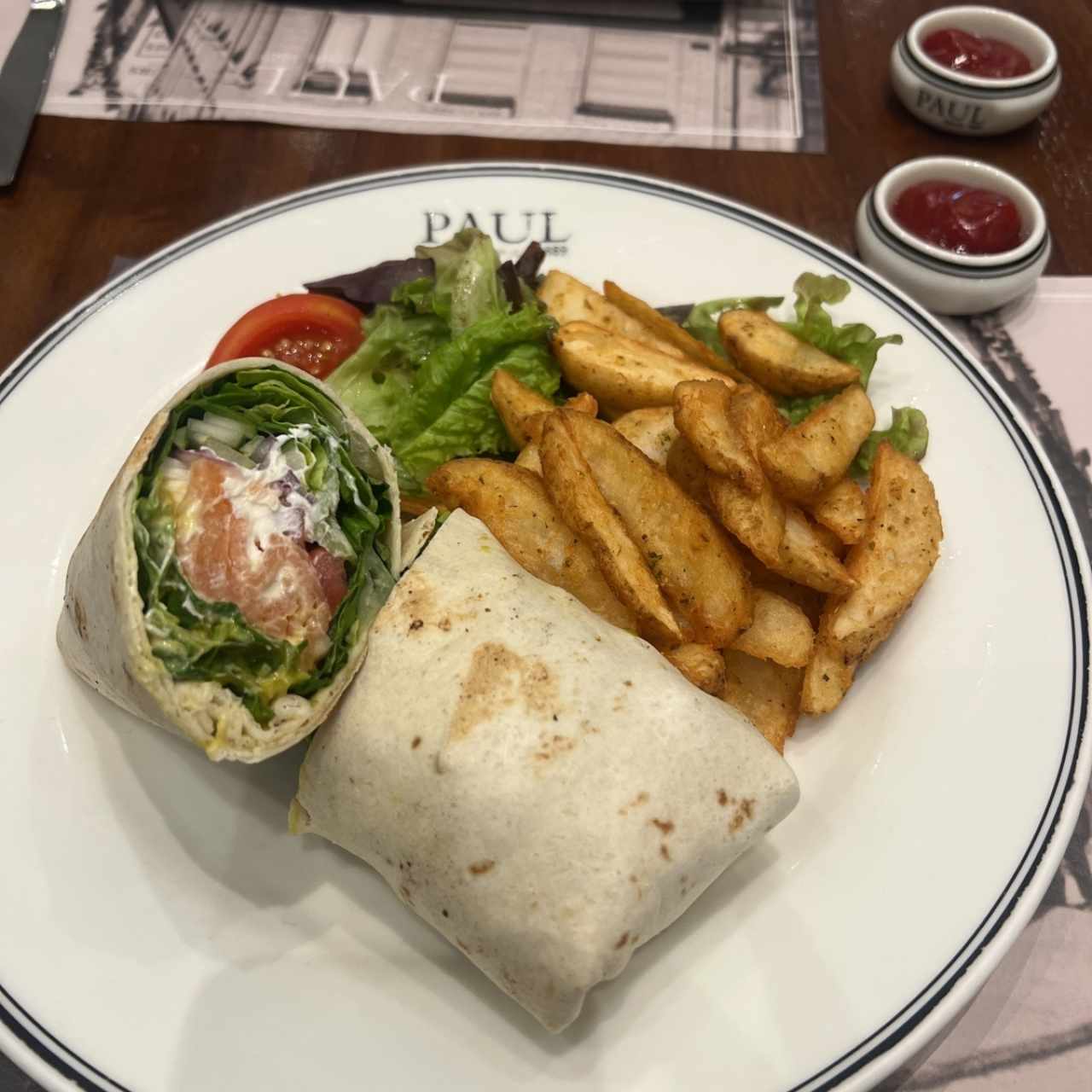 Wrap au Saumon Fumé
