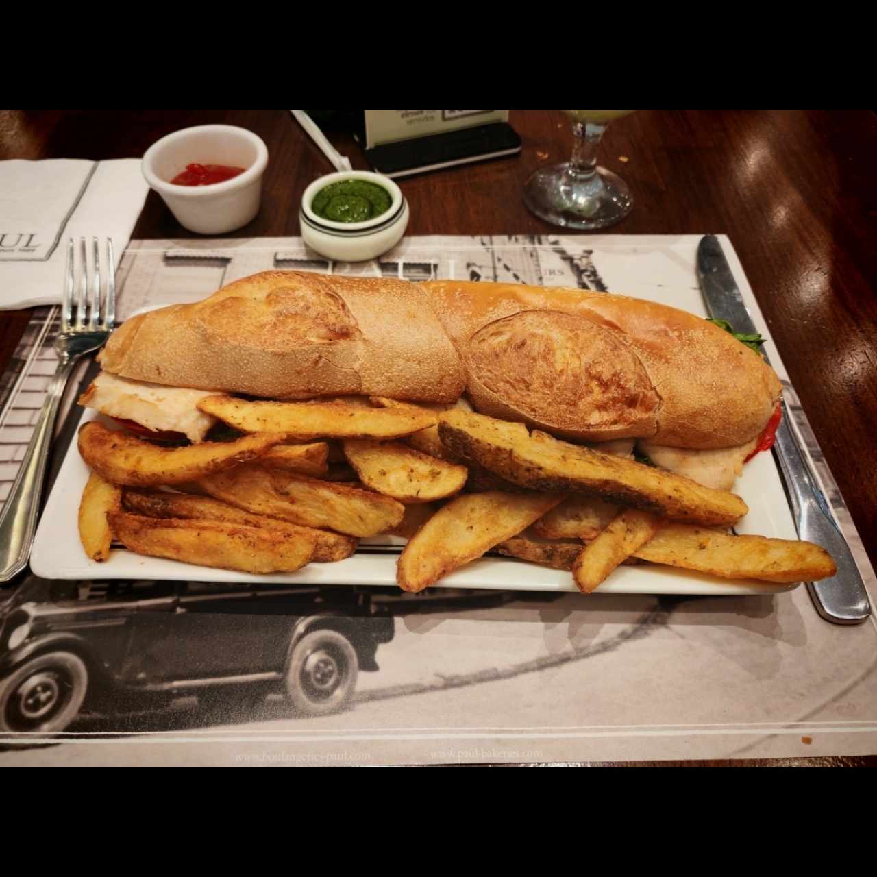 Sandwiches - Poulet Pesto
